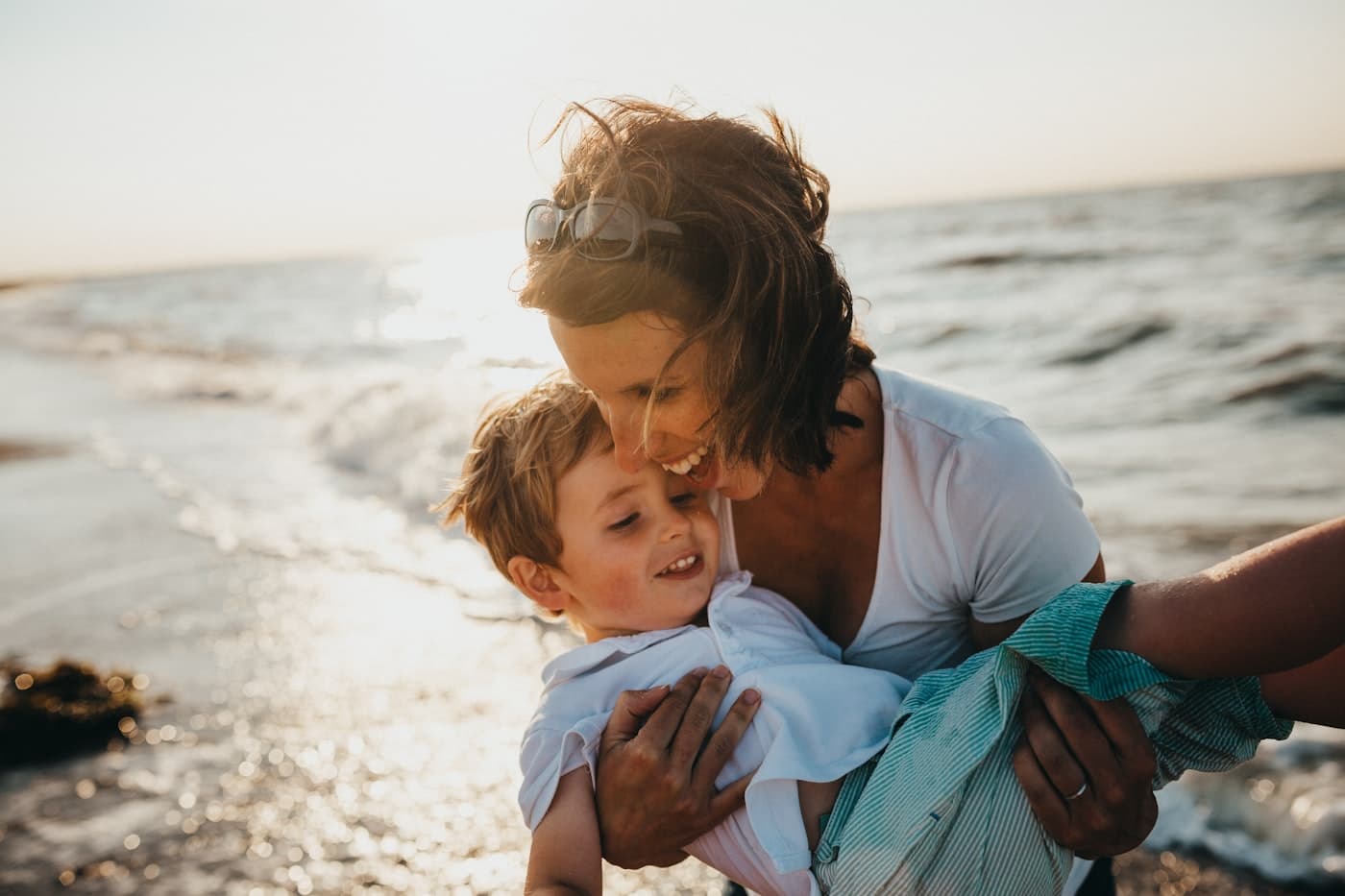 Mother and child sharing a moment